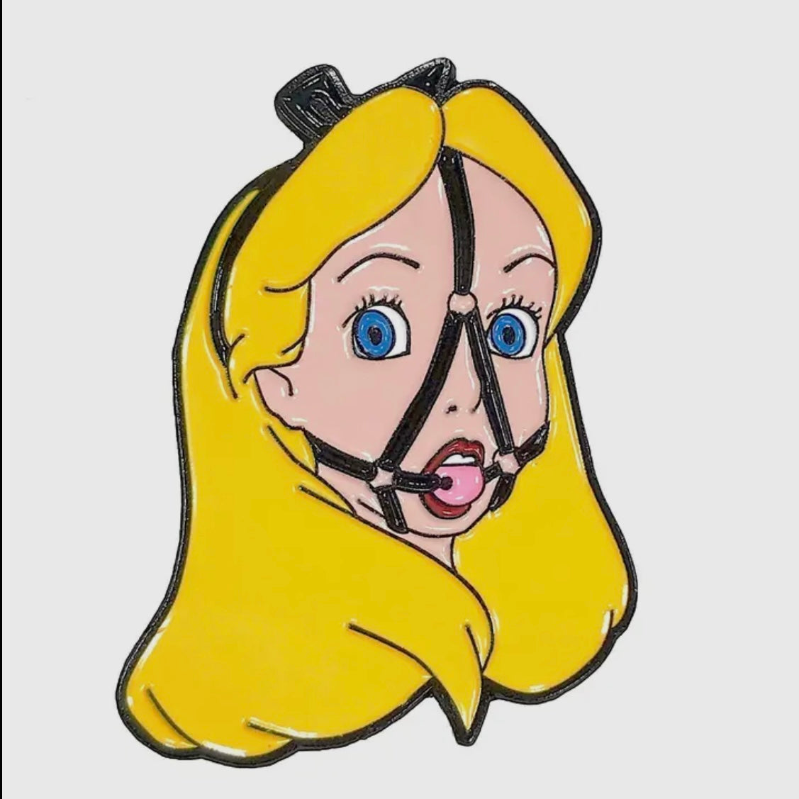 Wonderland Bondage Enamel Pin