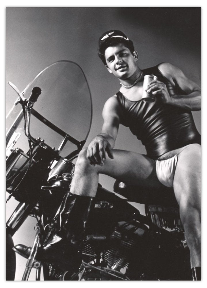 LAM Postcards - Kris Studio Motorcycle Rider