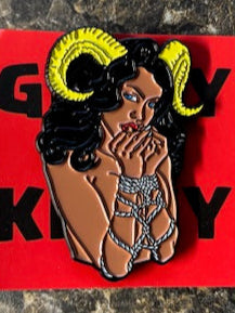 Horn-y Girl Pin