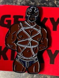 Tied Luchador Pin