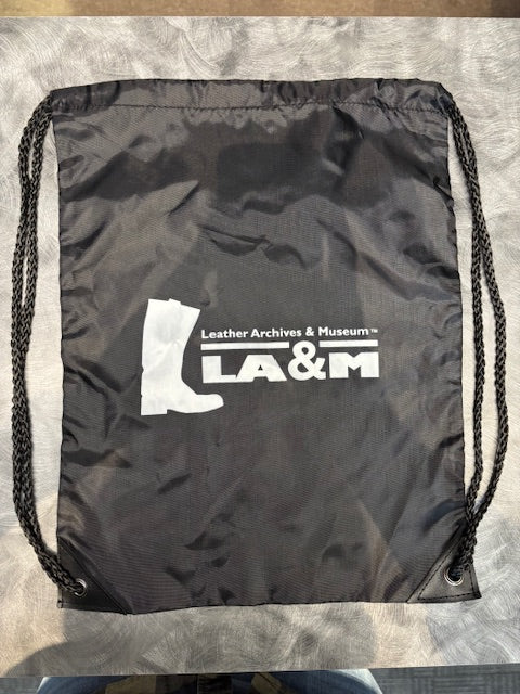 LA&M Black Drawstring Bag