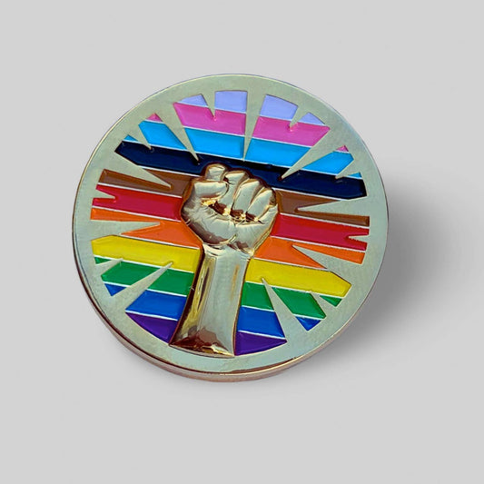 Pride Resist Fist pin