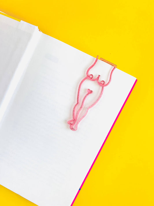 Nipclip Bookmark: Glitter Pink